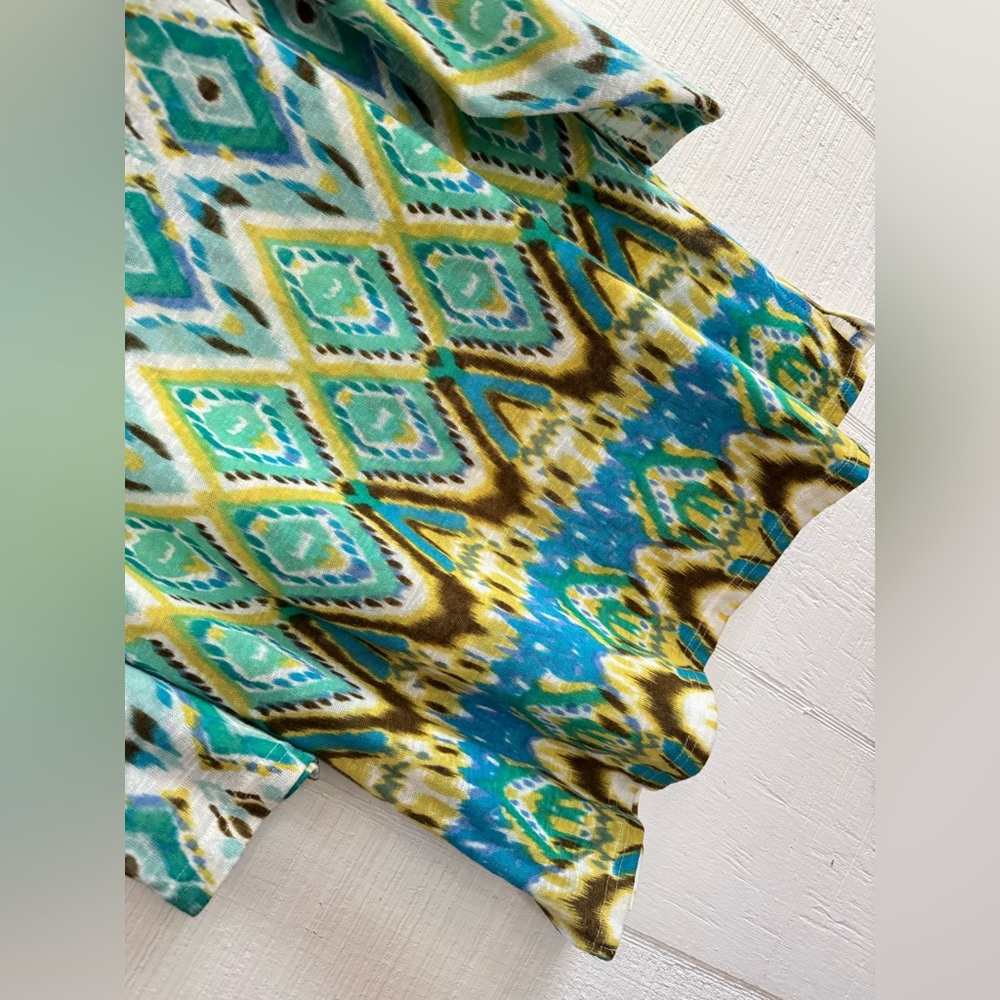 Colorful Geometric Pattern Tunic Top - Picture 3 of 6
